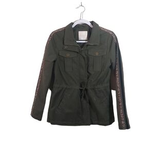 Altar'd State Ladies Long Sleeve Draw String Waist Military Jacket